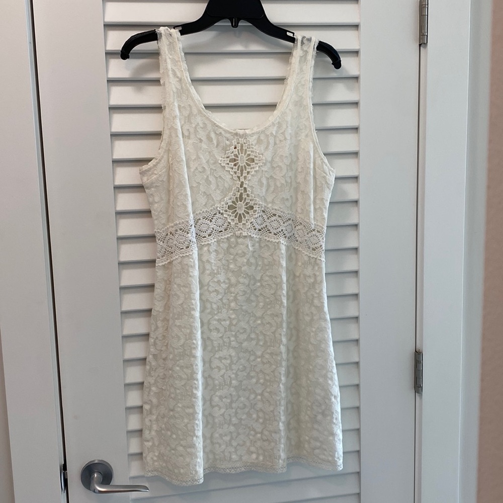 Free People white lace dress